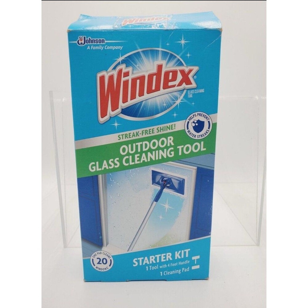 Windex Outdoor All-In-One Glass And Window Cleaner Tool Starter Kit